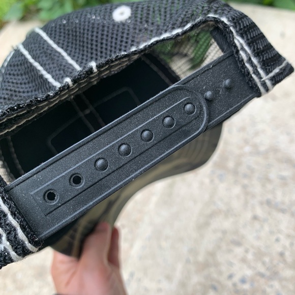 JEEP Camo black snapback mesh trucker cap hat American flag OSFM - Picture 9 of 9